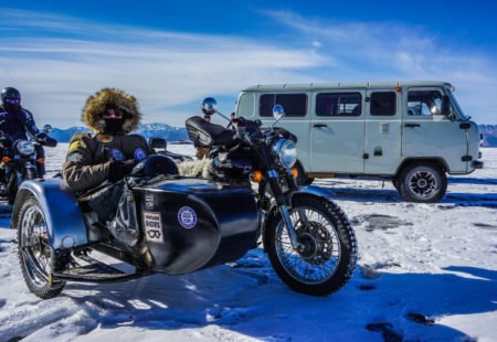 <h2>THREE WHEELS ARE BETTER THAN NONE</h2>

This new edition of <a href="https://www.vintagerides.travel/motorcycle-tour/mongolia/frozen-ride/">Frozen Ride</a> is going to be something special. In February 2020, our fearless riders will take to the ice aboard new motorcycles, and not any type of motorcycle. They will be the very first to ride in the far north of Mongolia on our new combinations made especially for the ice, designed by Jean Burdet, our partner from Alternative Sidecar. In this post, we talk to the “great mamamouchi of sidecars,” as writer Sylvain Tesson nicknamed him on their first trip to the frozen lake in 2017.