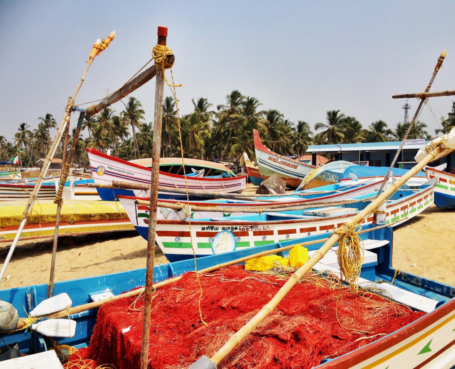 colourful boats guruvayur