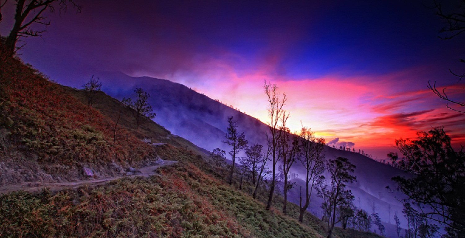 sunset java indonesia 