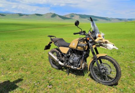 <h3>How was riding the new Royal Enfield Himalayan this season?</h3>

I loved the new motorcycles, they’re fantastic! They are really well suited to the terrain there. Over the years, we’ve improved our tour in the steppes, adding even more amazing off-road sections and these new Himalayans are just perfect. They are really at home in Mongolia. What’s more, they are a lot more comfortable than the Bullets and have an electric start!
