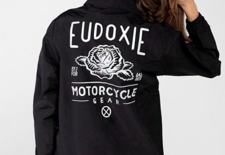 <h2>Eudoxie</h2>

Eudoxie is so rock ‘n’ roll! The young brand, run by two friends, is designed for free-living women who love to feel the wind in their hair. Their three clothing and accessories collections are cleverly put together so riders can be stylish without compromising on comfort and practicality. At <a href="https://vintagerides.travel/">Vintage Rides</a>, we are big fans! 