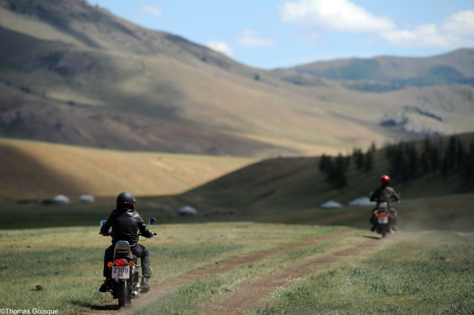 mongolia motorcycle steppe